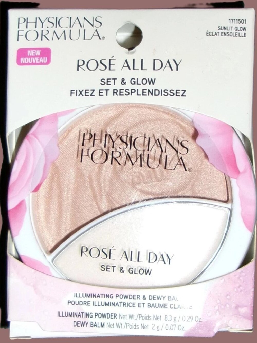 Physicians Formula Rose All Day Set & Glow Sunlit Glow 1711501 Powder & Balm Duo